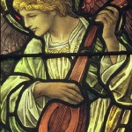 Vitrail - Ange а la mandoline